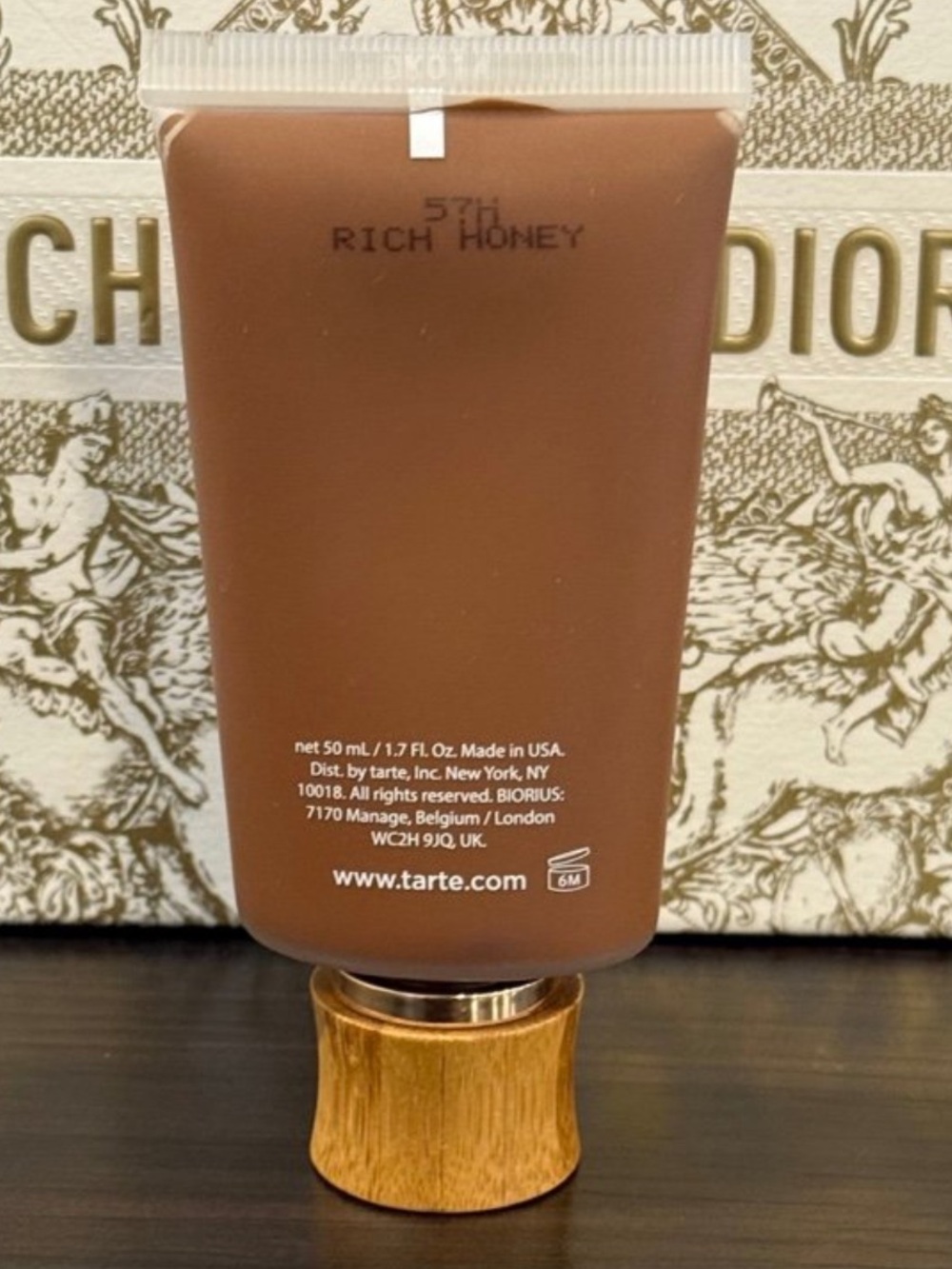 Tarte Amazonian Clay 16-Hour Full Coverage Foundation 57H Rich Honey - Picture 2 of 3